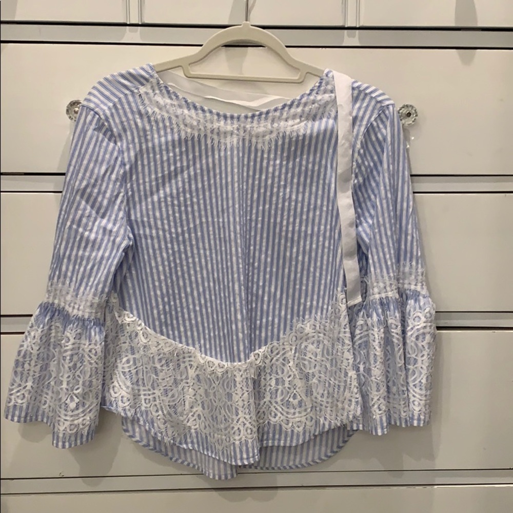 Zara Bell Sleeve Lace Top